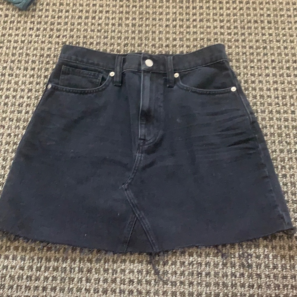 Black Madewell Jean skirt